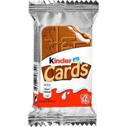 Kinder Cards вафлени бисквити, 2 бр. (25.6 г)