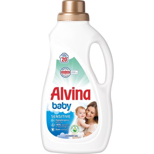 Alvina Baby течен препарат за пране, 20 пранета (900 мл)
