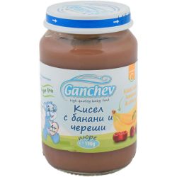 Ганчев десерт кисел с банани и череши, 4+ месеца (190 г)