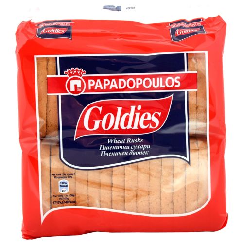 Papadopoulos Goldies пшенични сухари (255 г)