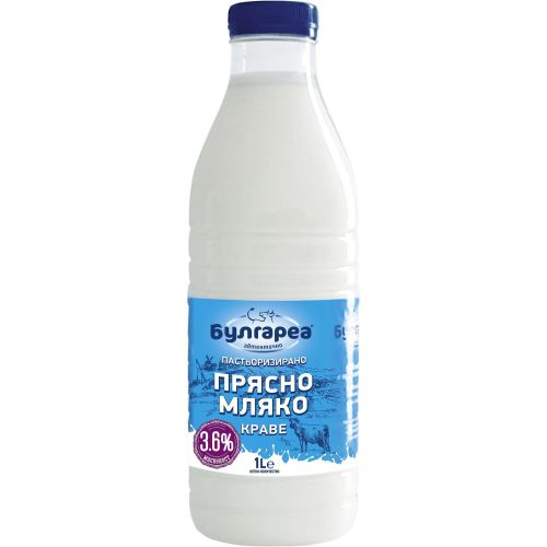 Булгареа прясно краве мляко 3.6% (1 л)