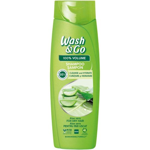 Wash & Go 100% Volume шампоан с алое вера (360 мл)
