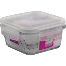 LAV стъклена кутия с бял капак, 375 мл (1 бр.)