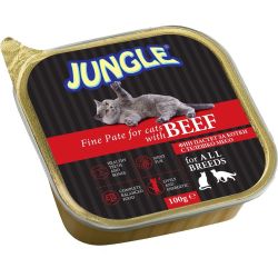 Jungle фин пастет за котки от телешко месо (100 г)