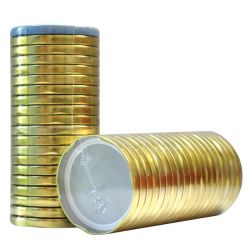 Капачки тип туист-оф, златни, 53 мм (20 бр.)