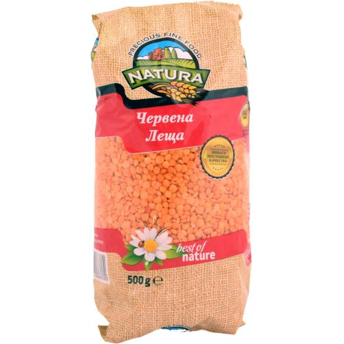 Natura червена леща (500 г)