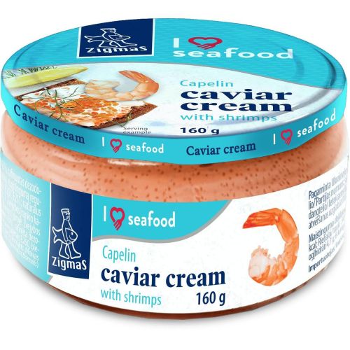 Zigmas крем хайвер от мойва със скариди (160 г)