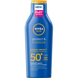 Nivea Sun Protect & Moisture слънцезащитен лосион, SPF50+ (400 мл)