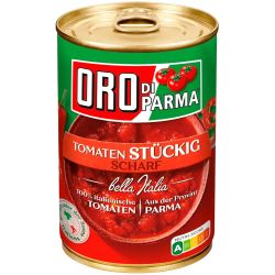 Oro Di Parma нарязани домати люти (425 мл)