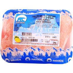 Nanuk бързо замразено горно пилешко бутче с гръб, на килограм (1 кг)