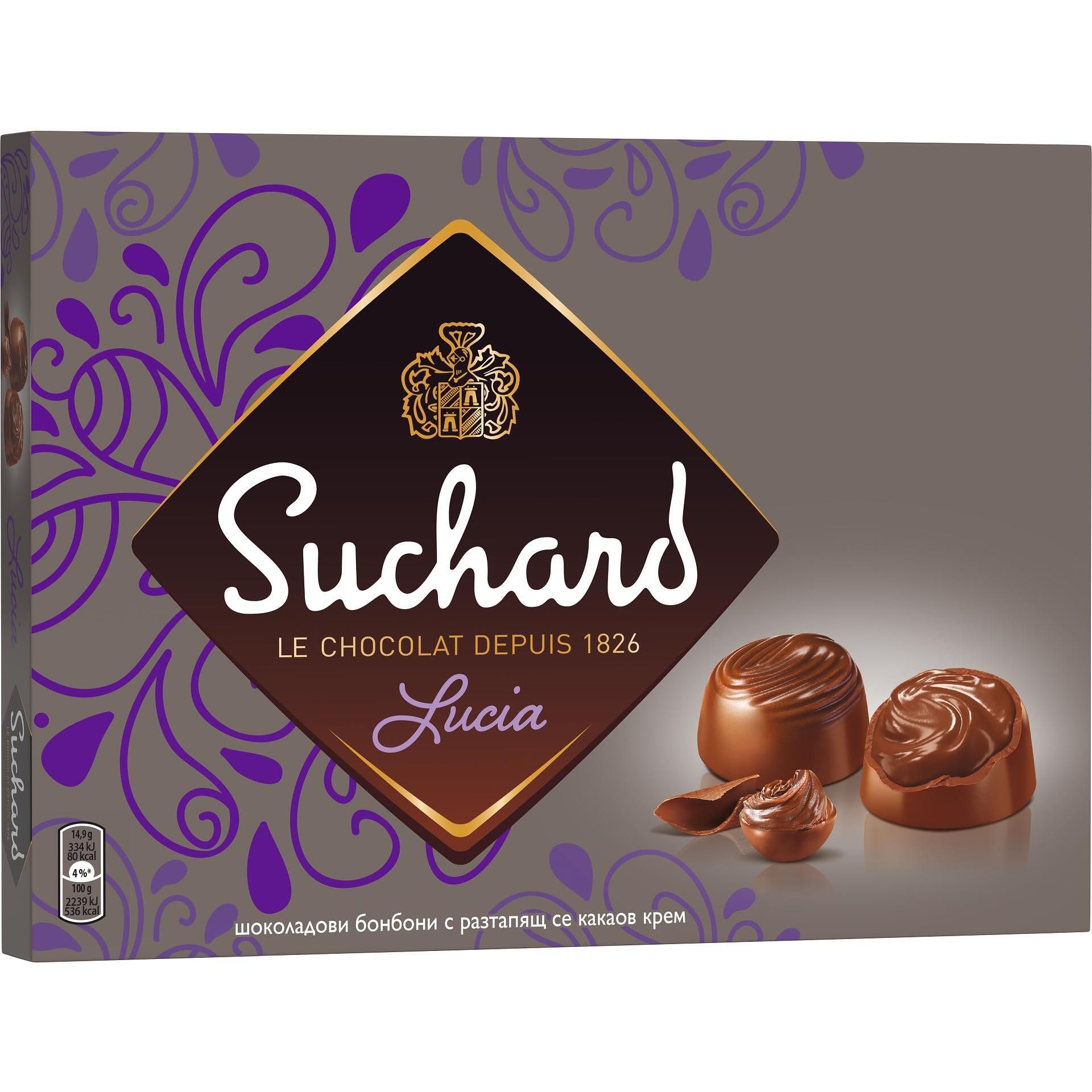 Suchard Rouge Suchard Lucia шоколадови бонбони на цена от 4.19 € за 136 г | Gladen.bg