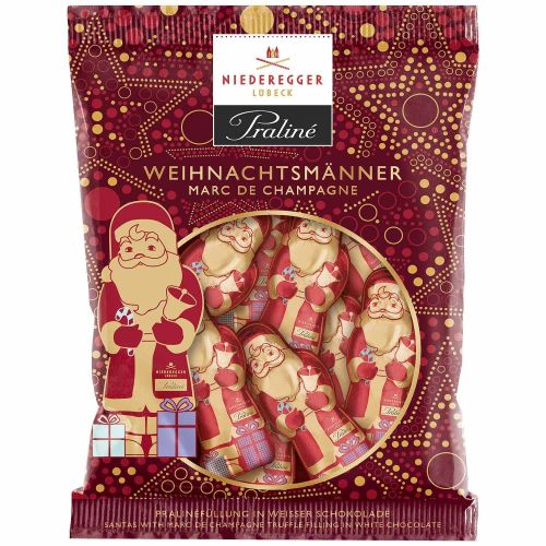 Niederegger шоколадов Дядо Коледа с шампанско (87 г)