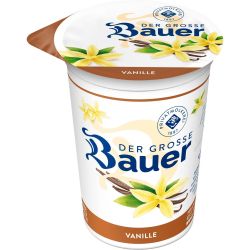 Bauer йогурт ванилия, лимон, праскова и маракуя, кайсия (250 г)