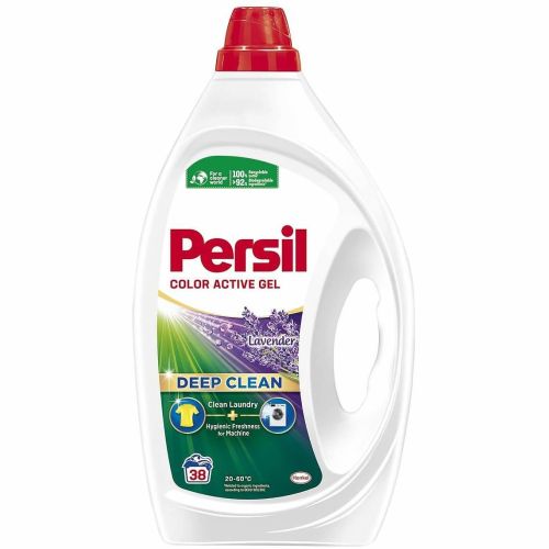 Persil Color Active Gel Lavender Deep Clean течен перилен препарат за цветно пране с лавандула, 38 пранета (1.71 л)