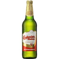 Budweiser светла бира в бутилка (500 мл)