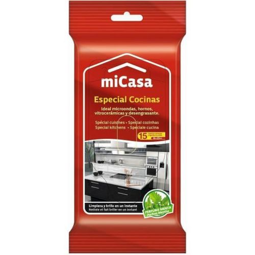 Mi Casa влажни кърпички за почистване на кухненски повърхности (15 бр.)