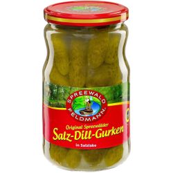 Spreewald Feldmann кисели краставички с копър и сол (720 мл)