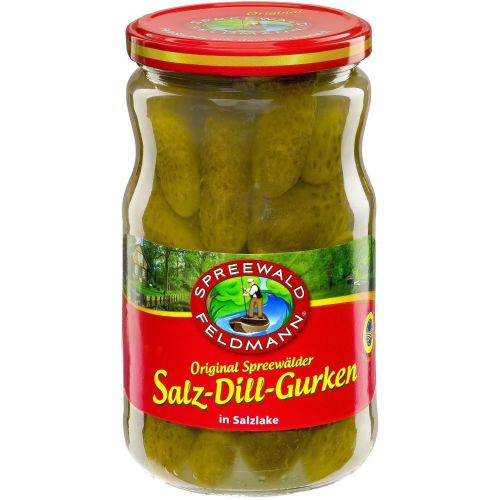 Spreewald Feldmann кисели краставички с копър и сол (720 мл)