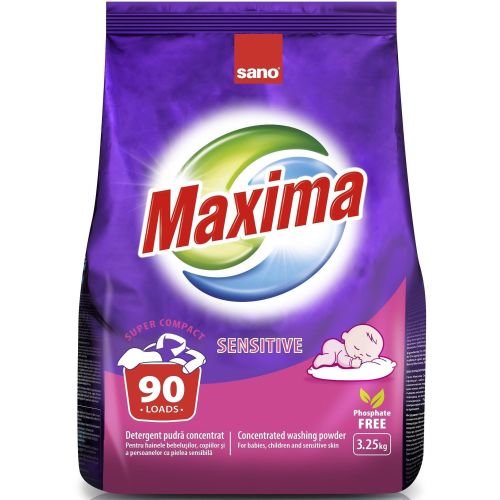 Sano Maxima Sensitive прах за пране, 90 пранета (3.25 кг)