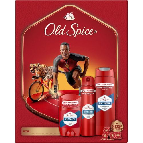 Old Spice Whitewater комплект душ гел 3в1 250 мл, стик дезодорант 50 мл, спрей дезодорант 150 мл (1 бр.)