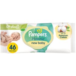 Pampers Harmonie мокри кърпи за новородено (46 бр.)