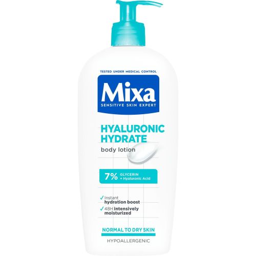 Mixa Hyalurogel лосион за тяло за интензивна хидратация (400 мл)
