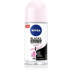 Nivea рол он Invisible On Black & White Clear (50 мл)