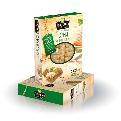 Традиция постни сарми със зелеви листа (400 г)