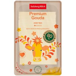 SalzburgMilch премиум гауда без лактоза 50%, слайс (150 г)