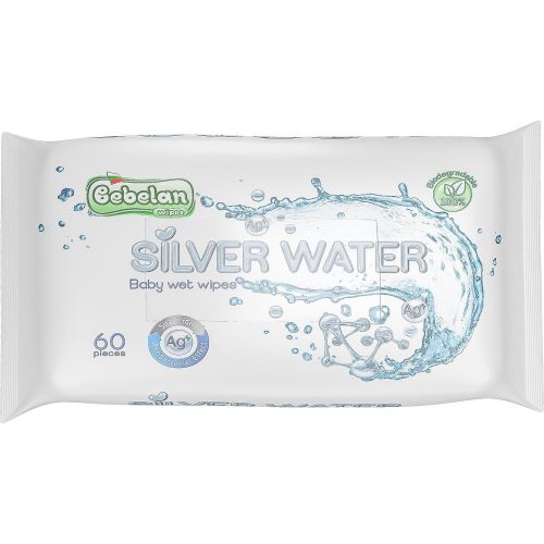 Bebelan влажни кърпи със сребърна вода (60 бр.)