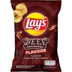 Lay's картофен чипс телешки ребра на скара (125 г)