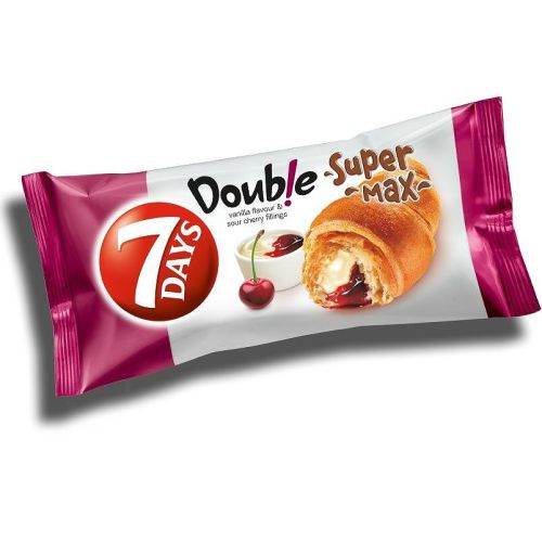 7 Days Double Super Max кроасан с ванилия и виншна (110 г)