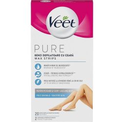 Veet депилиращи ленти за крака и тяло, нормална кожа (20 бр.)