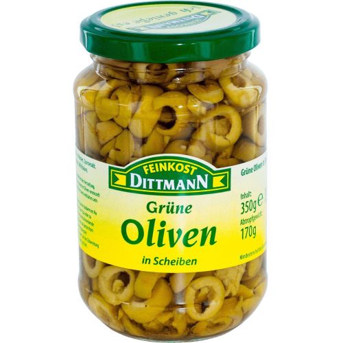 Feinkost Dittmann зелени маслини нарязани на шайби (170 г)