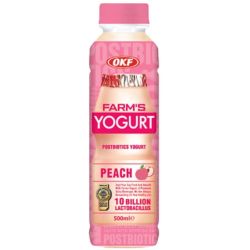 OKF Farm's Yogurt напитка йогурт праскова (500 мл)