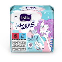 TZMO Bella For Teens Sensitive дамски превръзки, 10 бр. (1 бр.)