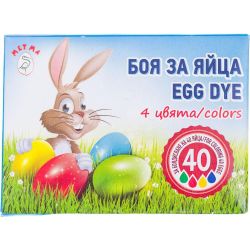 Metma боя за яйца, 4 цвята (4 бр.)