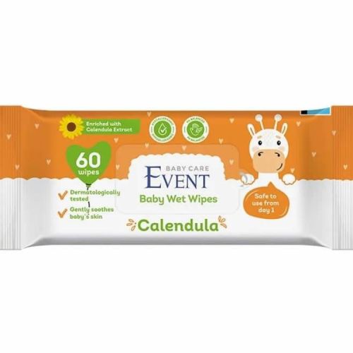 Event Baby влажни кърпи невен (60 бр.)
