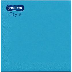 Paloma Style трипластови салфетки аквамарин, 33 см х 33 см (20 бр.)