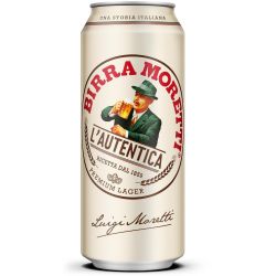 Birra Moretti светла бира, кен (500 мл)
