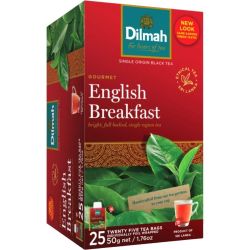 Dilmah English Breakfast черен чай, 25 бр. (50 г)