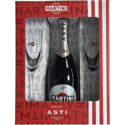 Martini Asti пенливо вино + 2 чаши (750 мл)