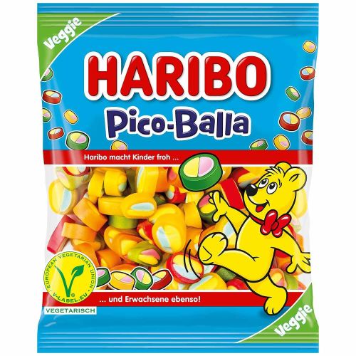 Haribo желирани бонбони цветни бонбончета пико-балла (160 г)