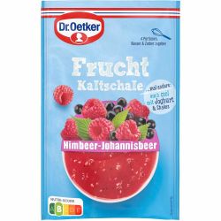 Dr. Oetker студен плодов крем малина и френско грозде (57 г)