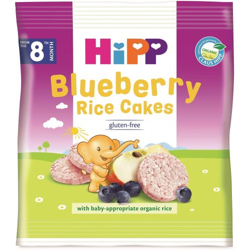 Hipp био оризови бисквити с боровинки (30 г)