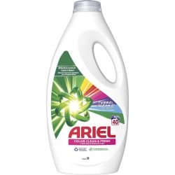 Ariel Color Clean & Fresh течен препарат за цветно пране, 40 пранета (2 л)