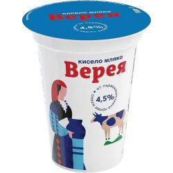 Верея краве кисело мляко 4.5% (400 г)