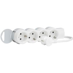Legrand разклонител 4 гнезда, 3 м, бял (1 бр.)