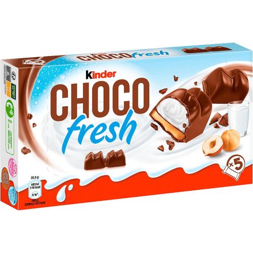 Kinder Choco Fresh шоколадови десерти, 5 бр. х 20.5 г (102.5 г)