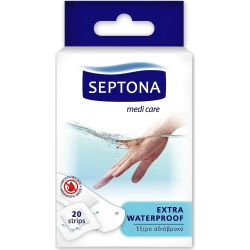 Septona Aqua Protect водонепроникаеми прозрачни пластири (20 бр.)